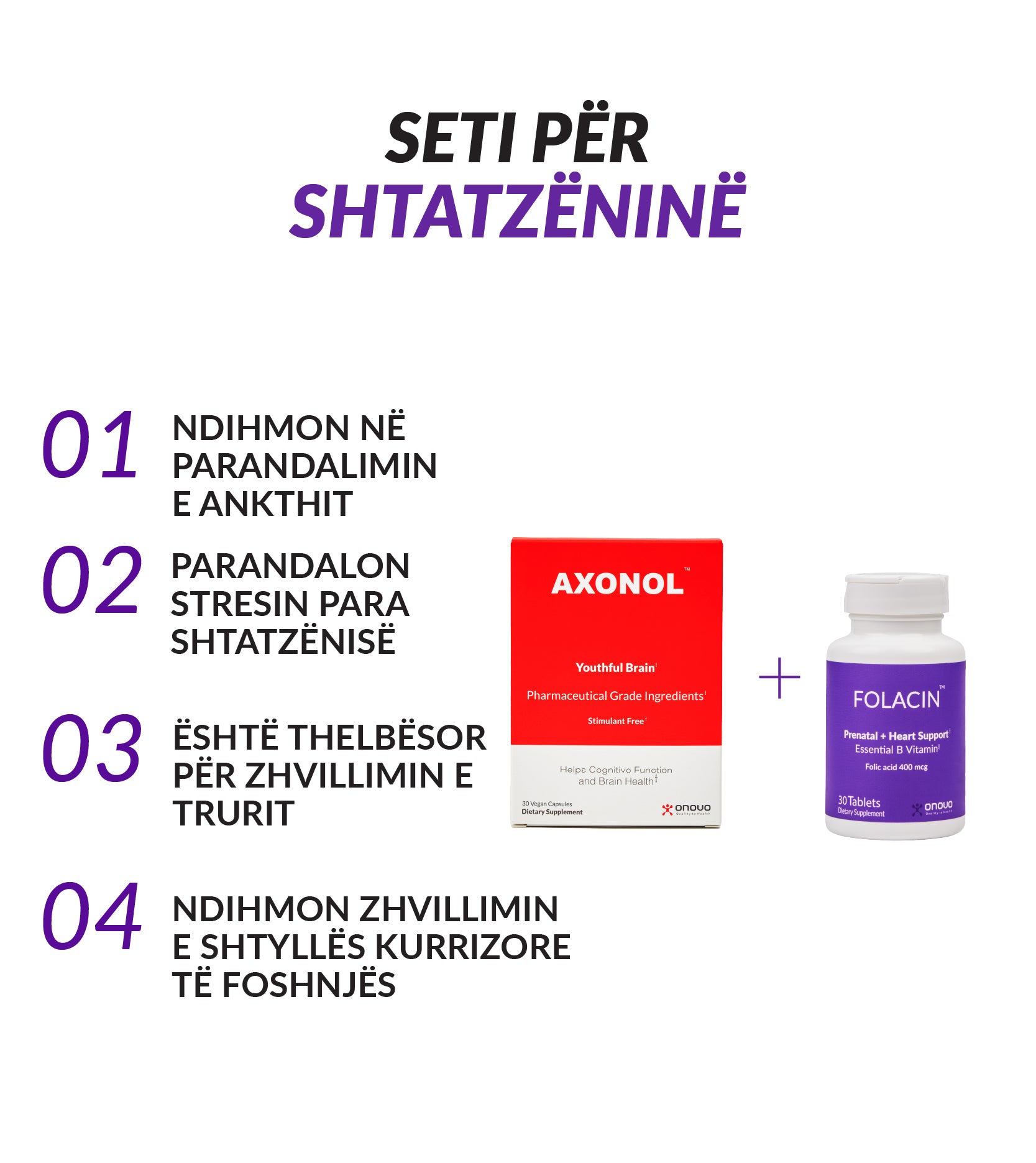 Folacin dhe Axonol - Kombinim për Shtatzëninë