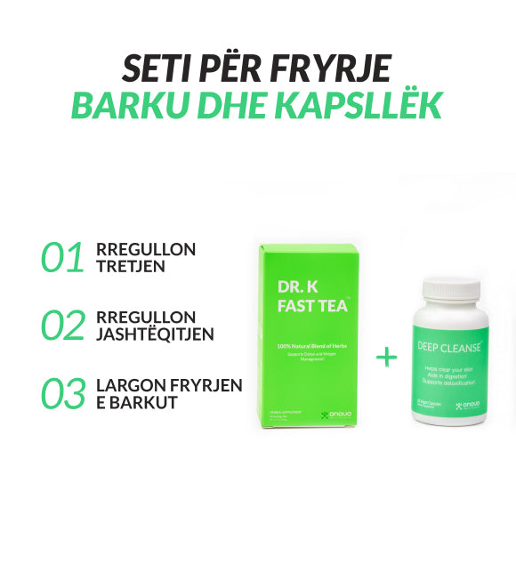 DR. K Fast Tea & Deep Cleanse - Kombinim për Probleme me Tretjen